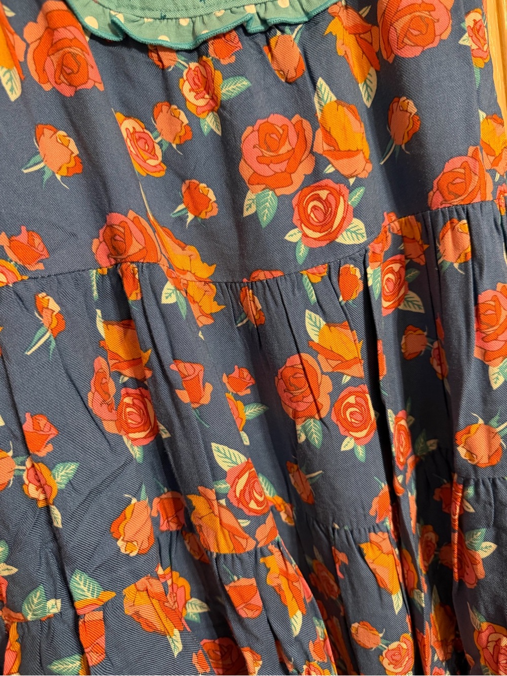 Matilda Jane Student Leader Ruffle Tiered Dress with Rose Print NWT Size 8 - Picture 10 of 10
